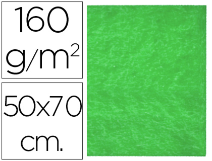 Fieltro Liderpapel 50x70cm. 160g/m² verde